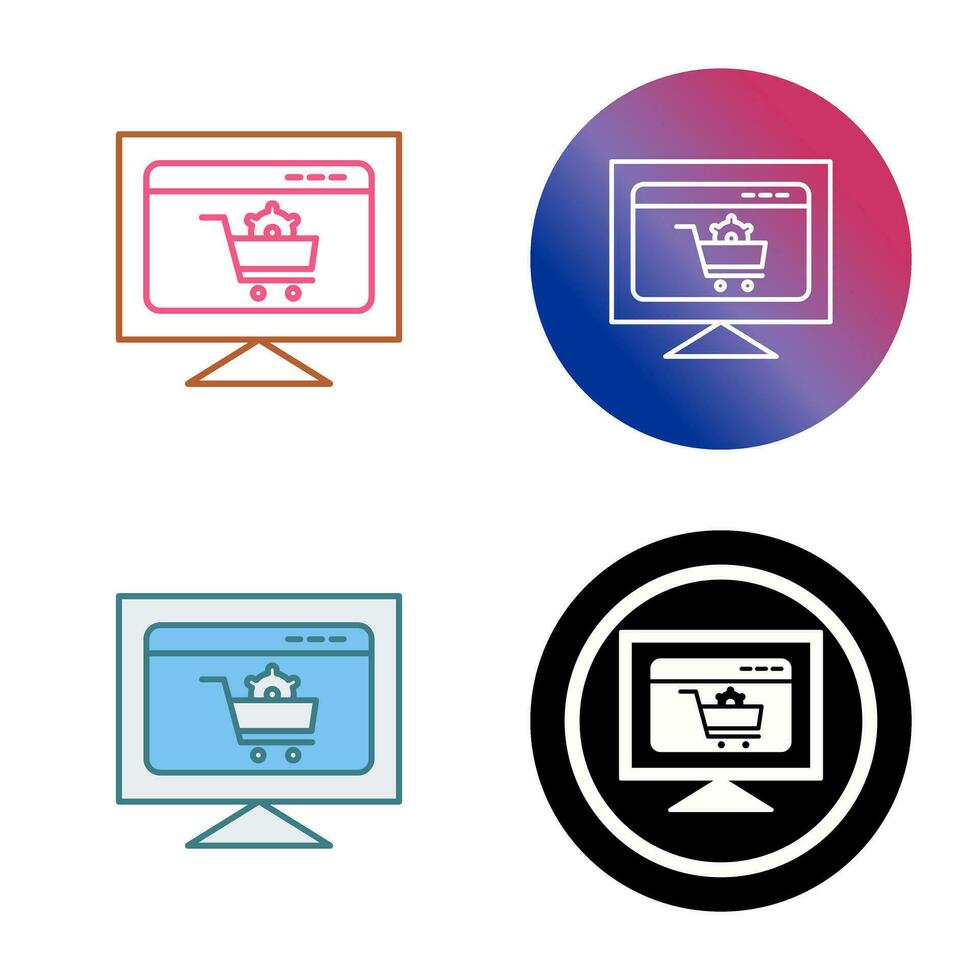 Ecommerce Settings Vector Icon