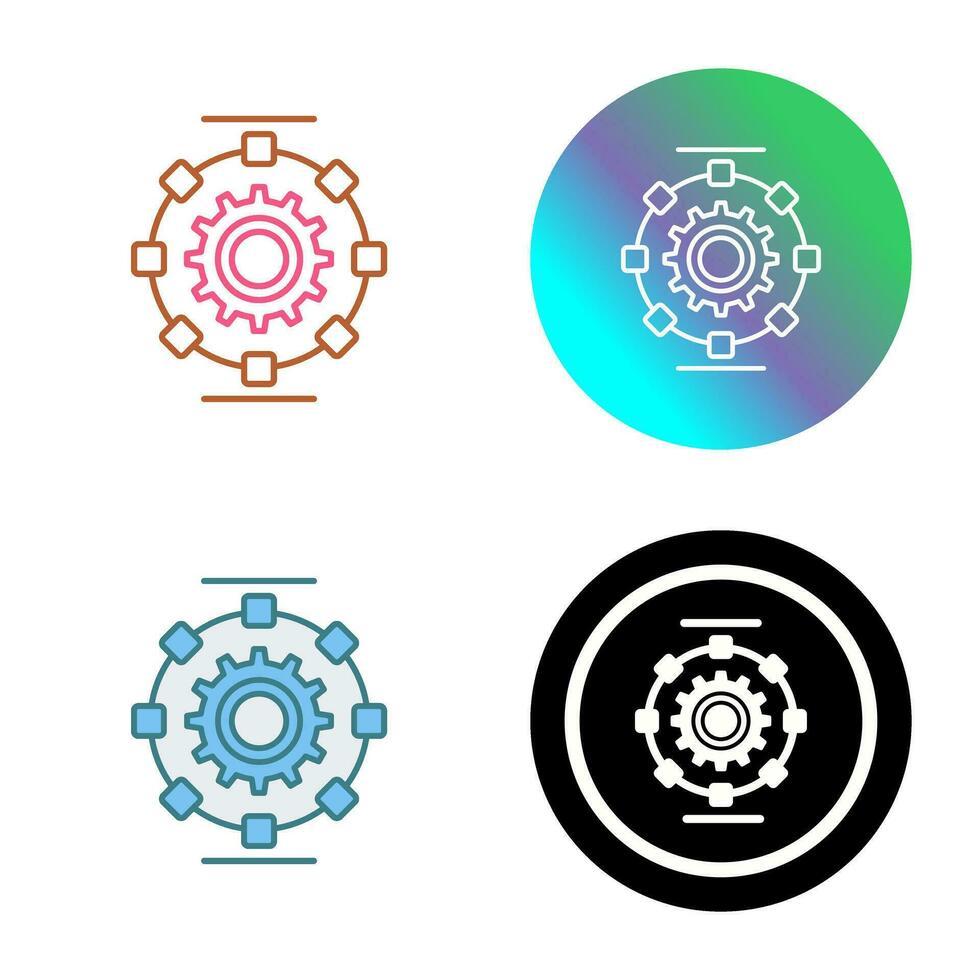 Automated Process Vector Icon