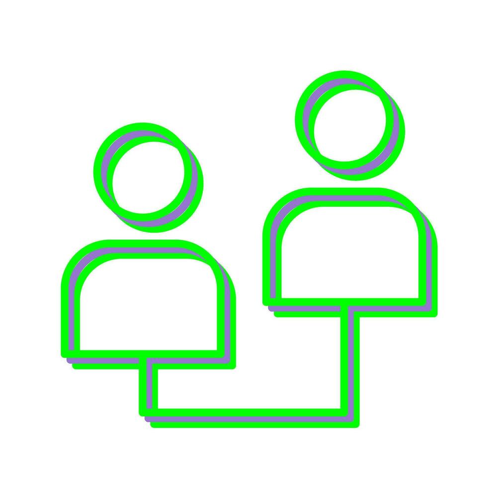 Connected Profiles Vector Icon