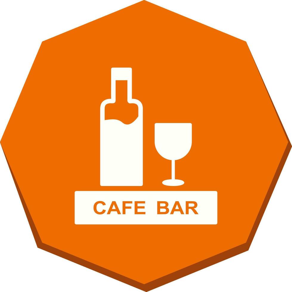 Unique Drinks Cafe Vector Icon