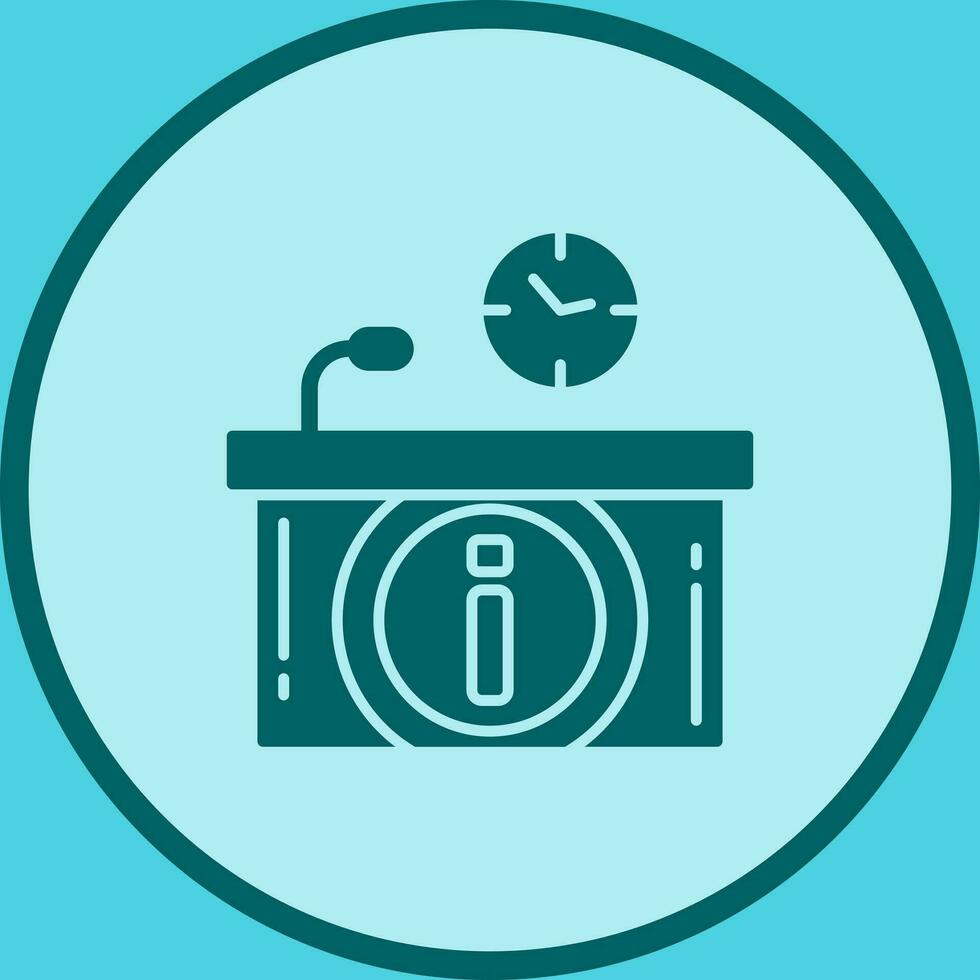 Information Desk Vector Icon