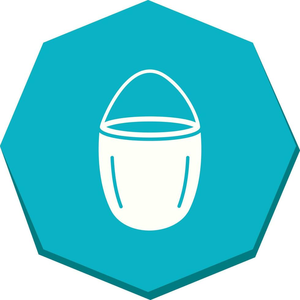 Unique Water Bucket Vector Icon