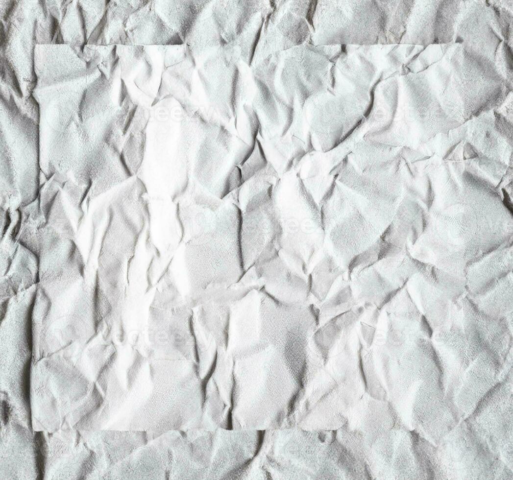 photo white crumpled paper texture background design space white tone