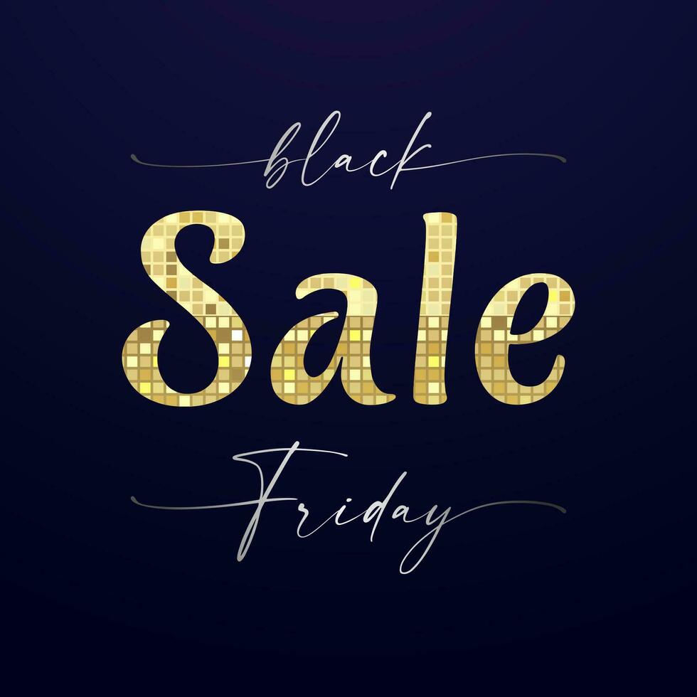 Black Friday Sale advertisiment concept. vector