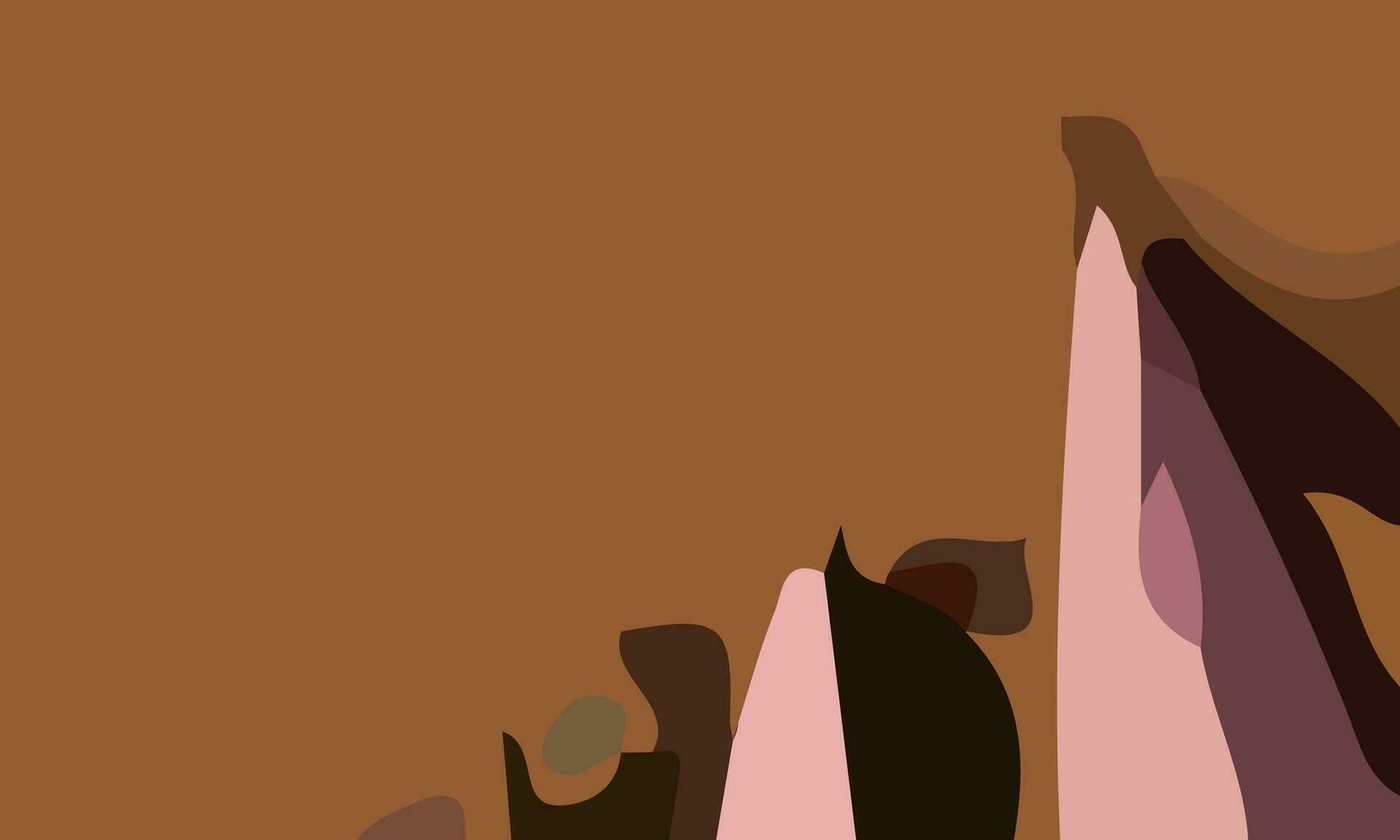 Aesthetic brown abstract background with copy space area. Suitable for poster and banner vector