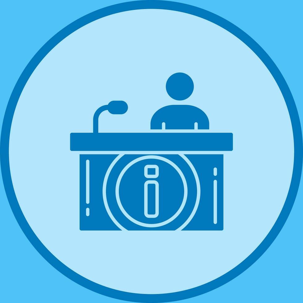 Information Desk Vector Icon