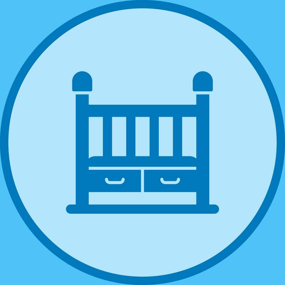 Baby Crib Vector Icon