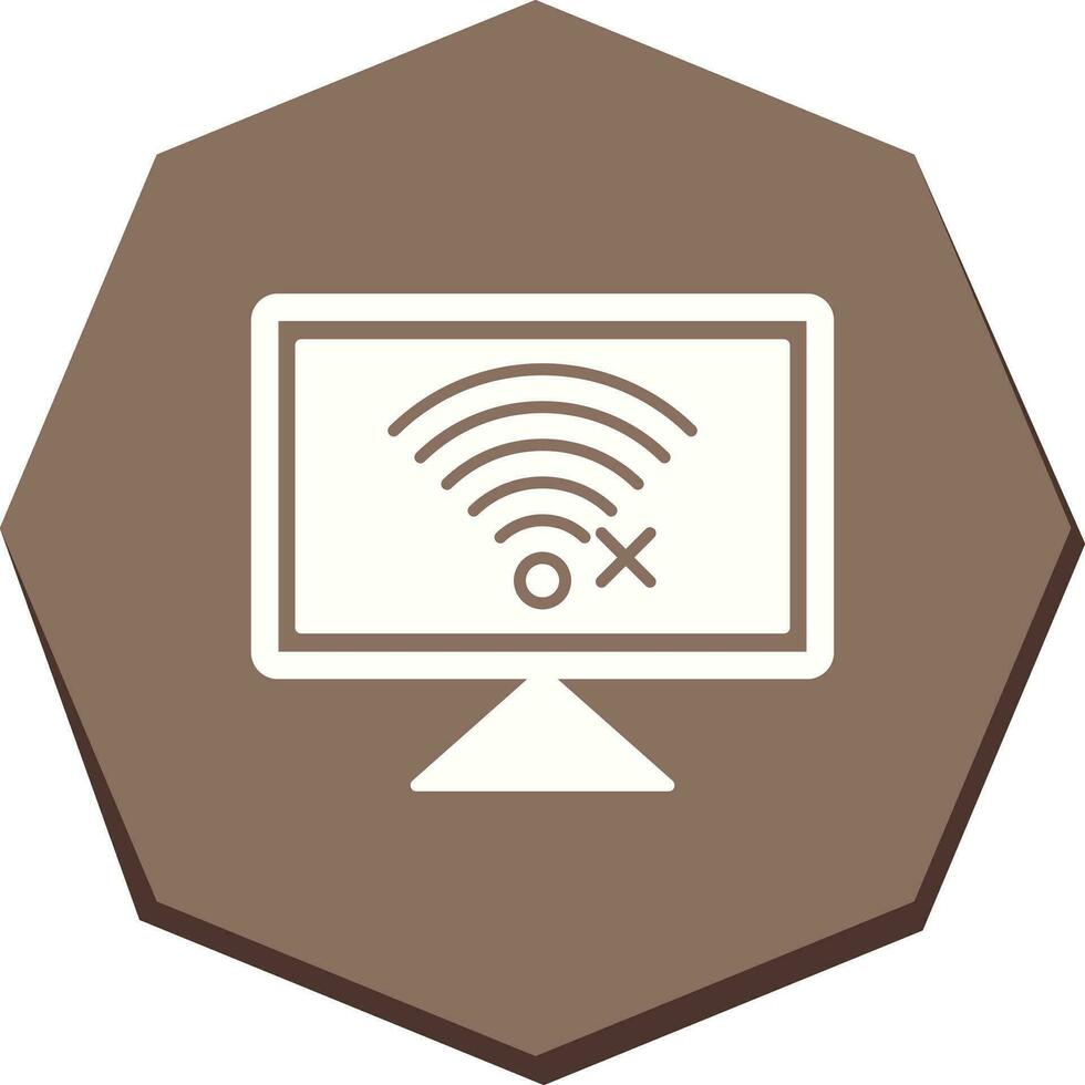 Disconnected Network Vector Icon