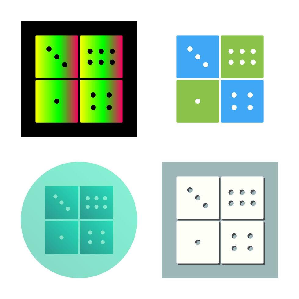 Domino Game Vector Icon