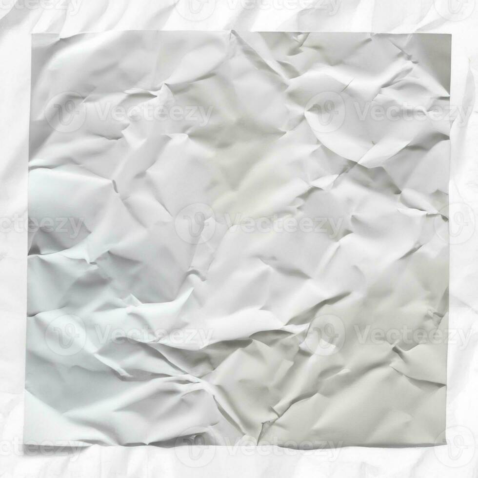 photo white crumpled paper texture background design space white tone