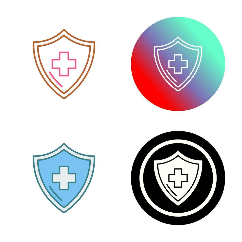 icono de vector de protección de la salud