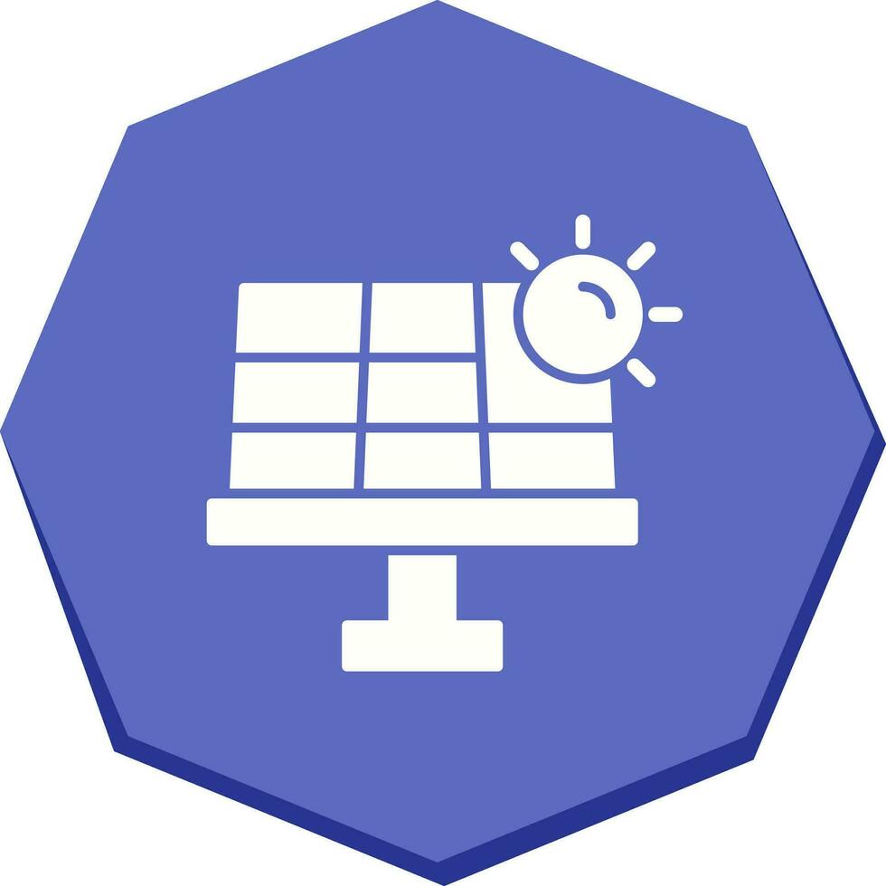 icono de vector de energía solar