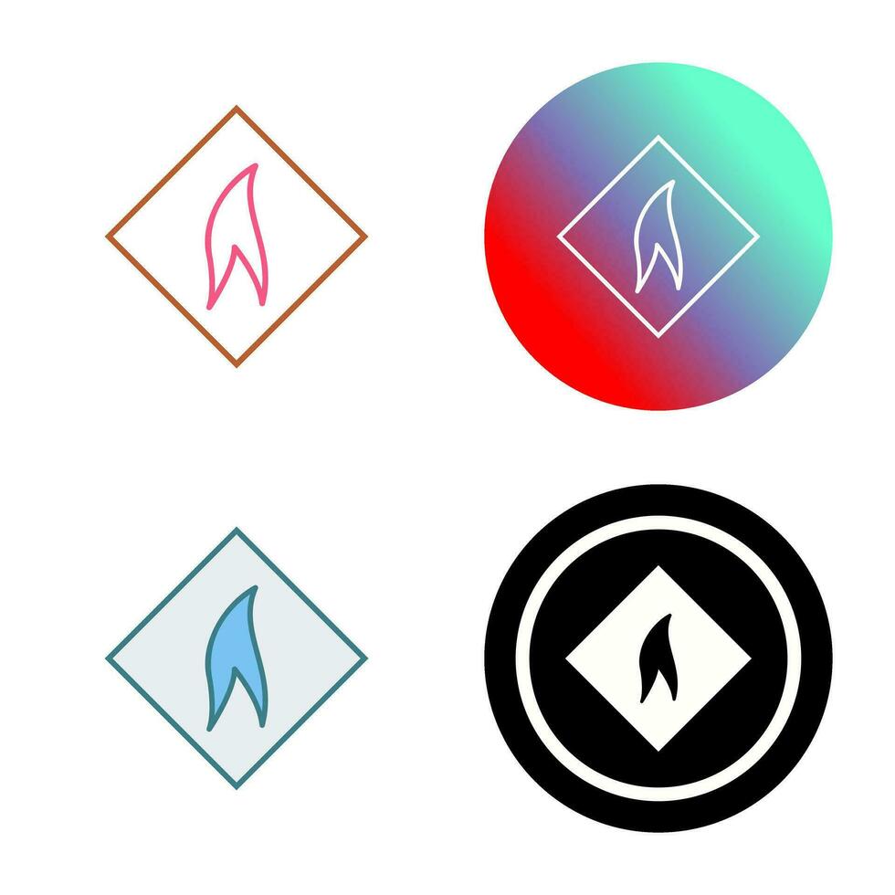 Flammable Material Vector Icon