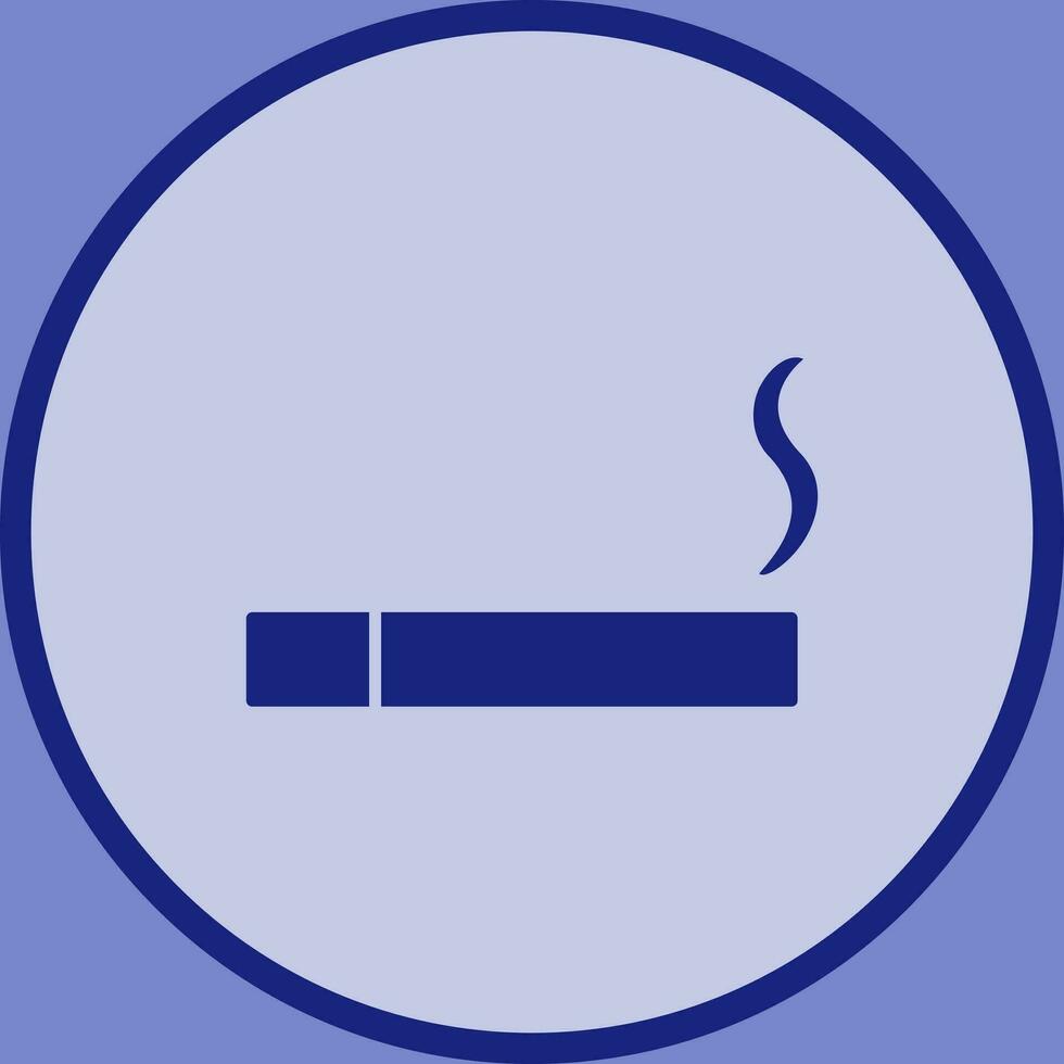 Unique Lit Cigarette Vector Icon