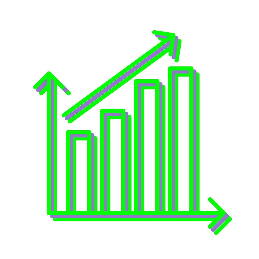 Rising Statistics Vector Icon