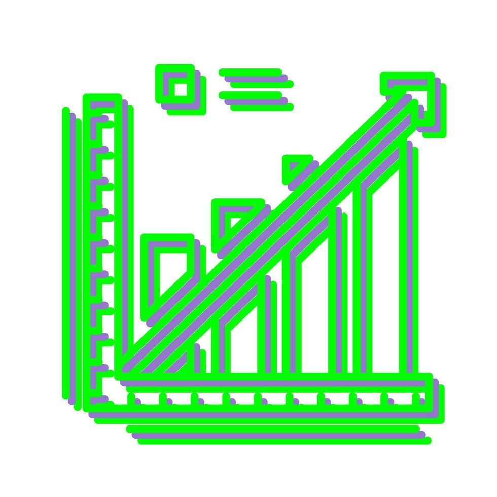 Line Graph Vector Icon