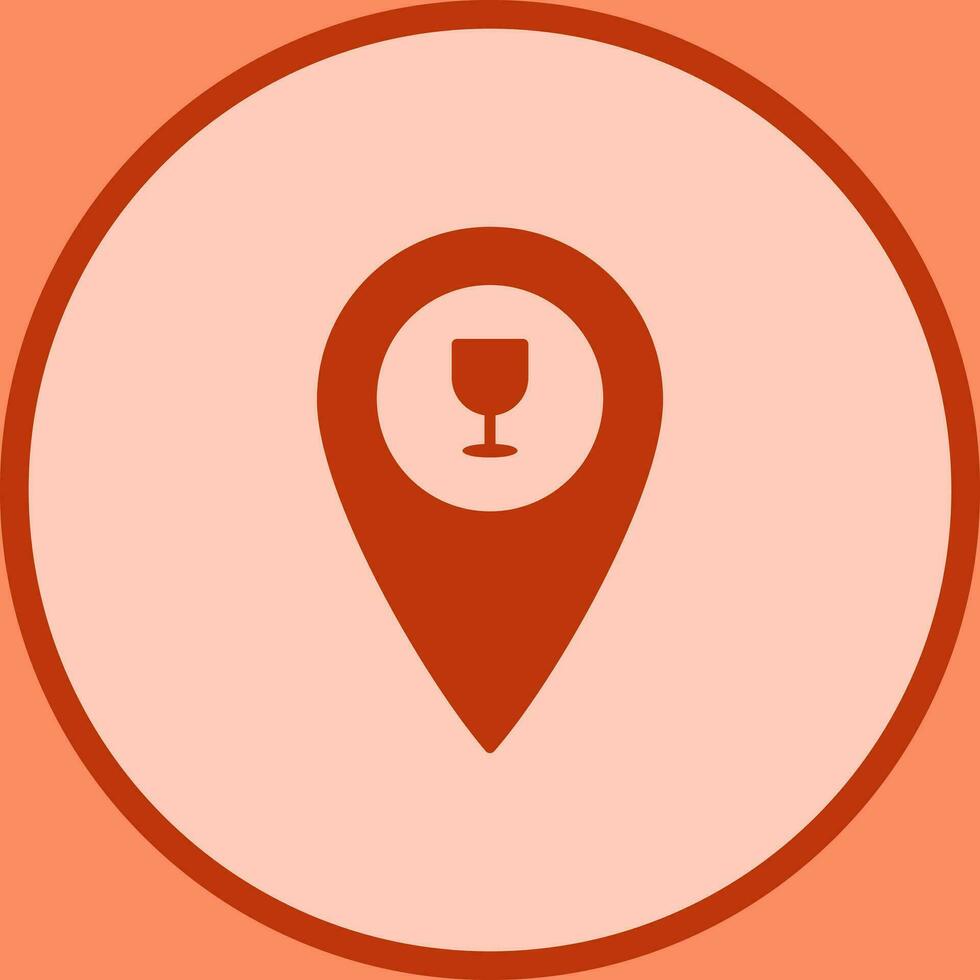 Unique Bar Location Vector Icon