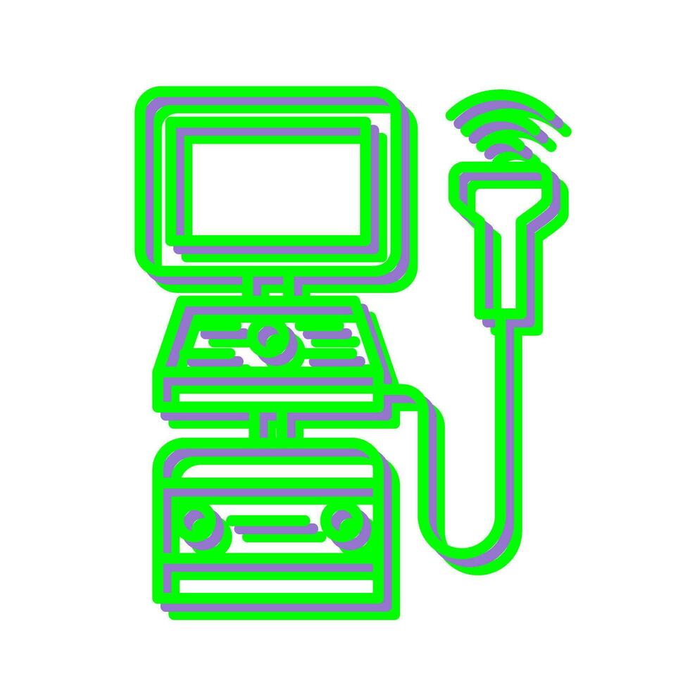 Ultrasound Machine Vector Icon