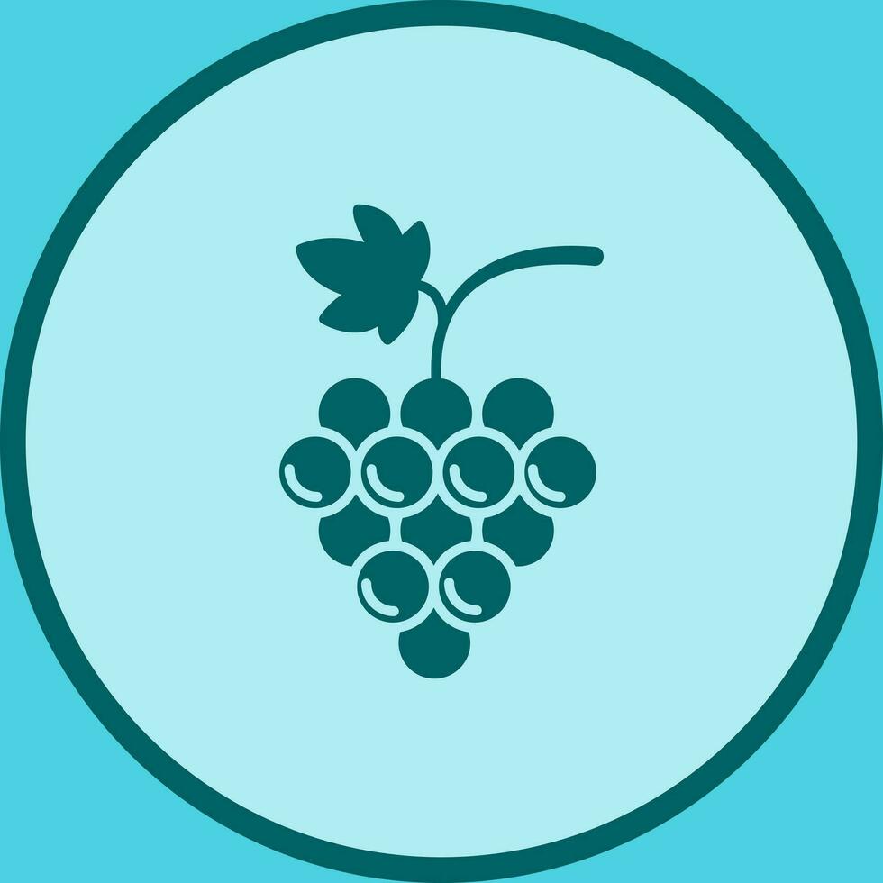 icono de vector de uvas