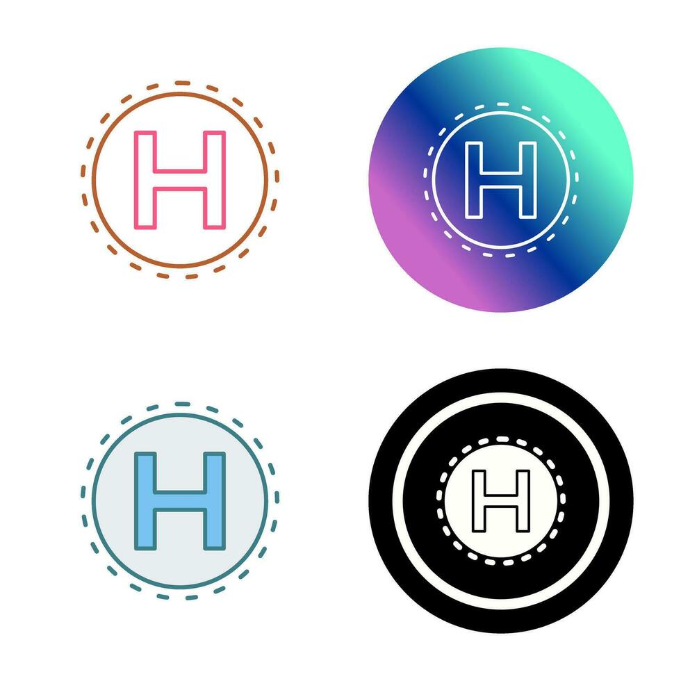 Helipad Vector Icon