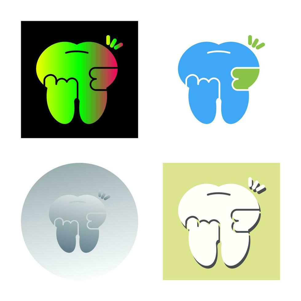 Toothache And Plaque Vector Icon