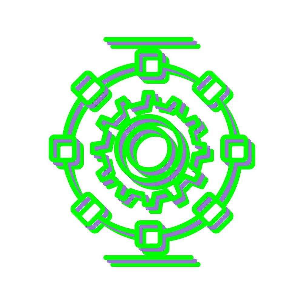 Automated Process Vector Icon