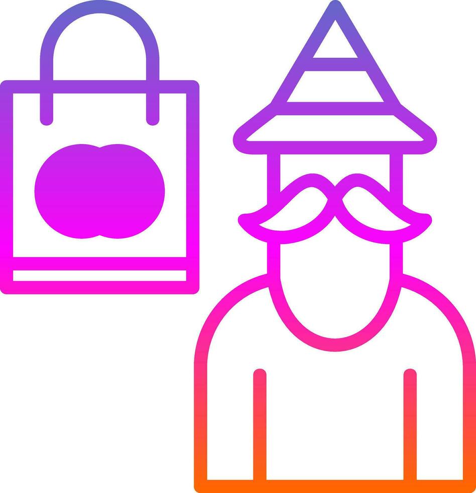 Shopping Wizard Vector Icon Design