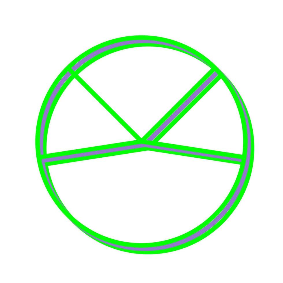 Pie Chart Analysis Vector Icon