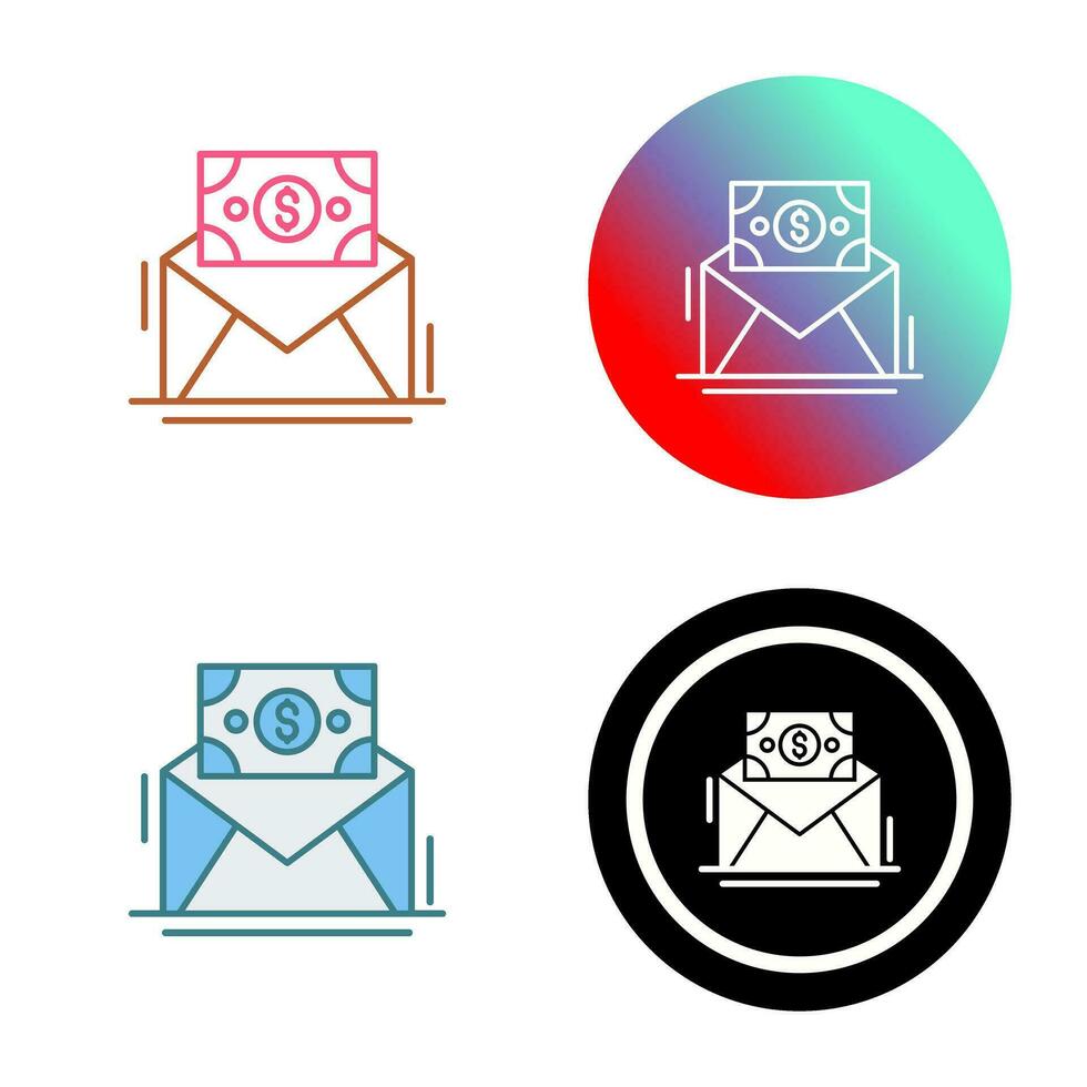 Mail Coin Vector Icon