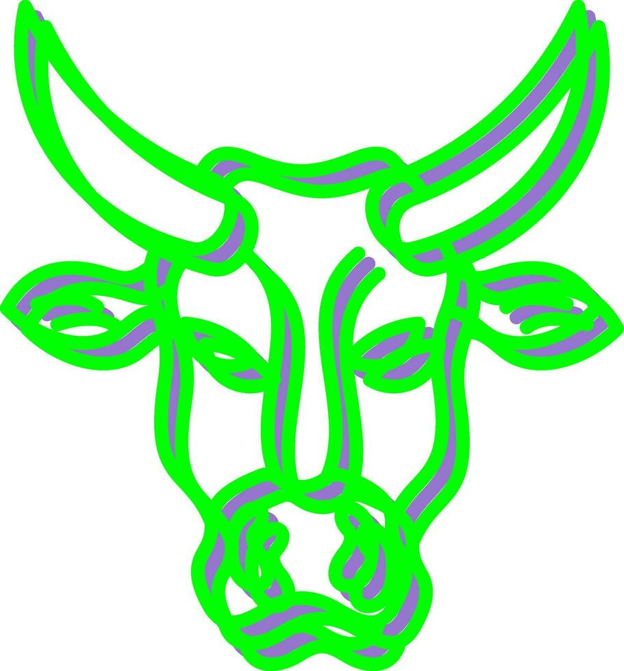 icono de vector de vaca