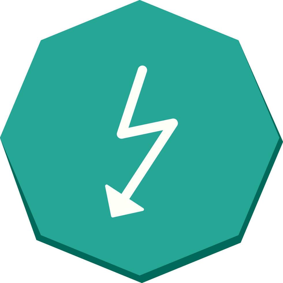 Unique Flash Vector Icon