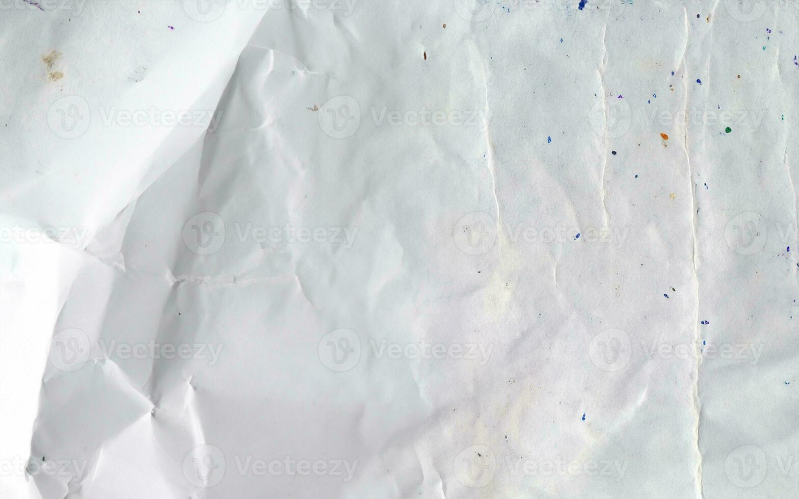 Crumpled white paper photo