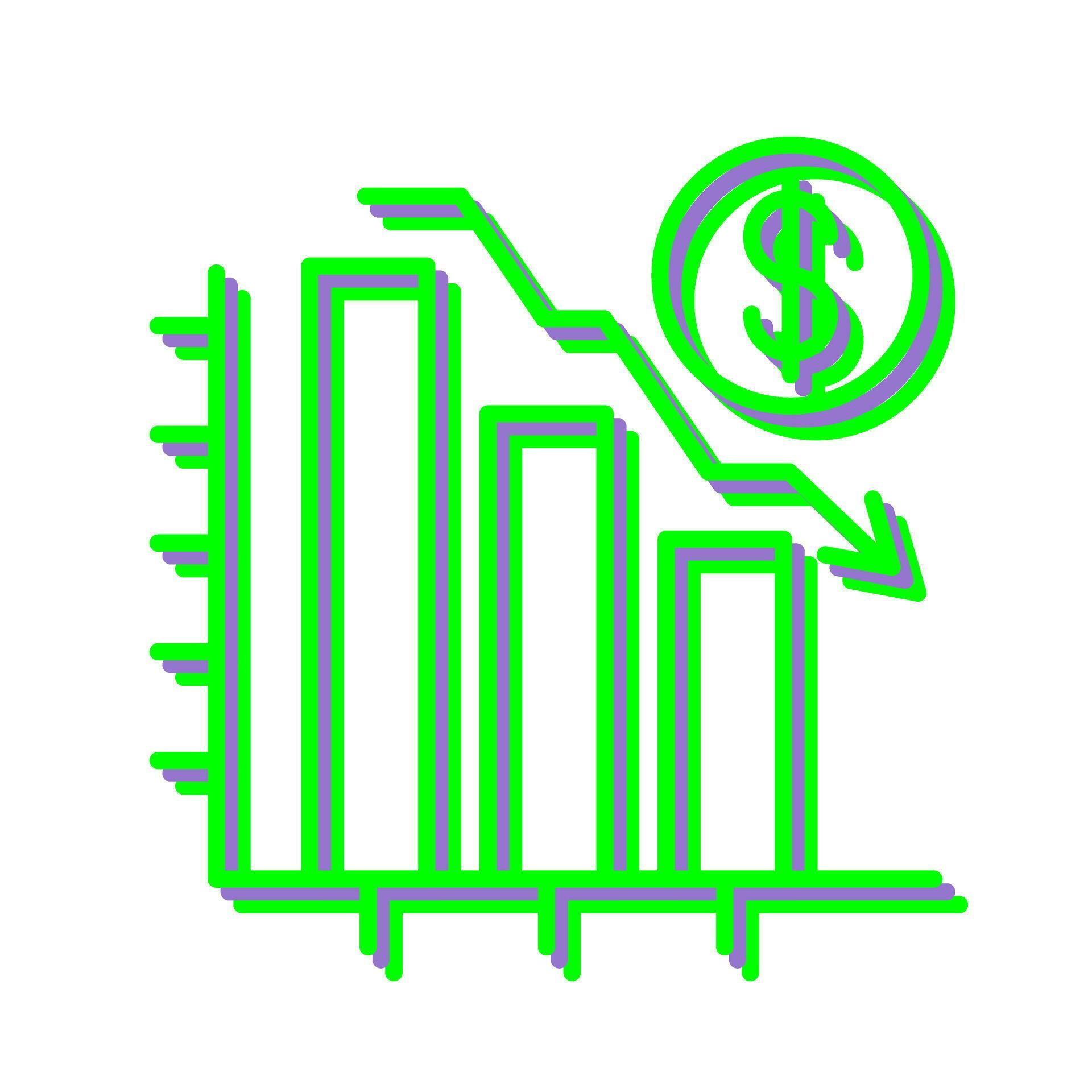 Chart Down Vector Icon 31148724 Vector Art at Vecteezy