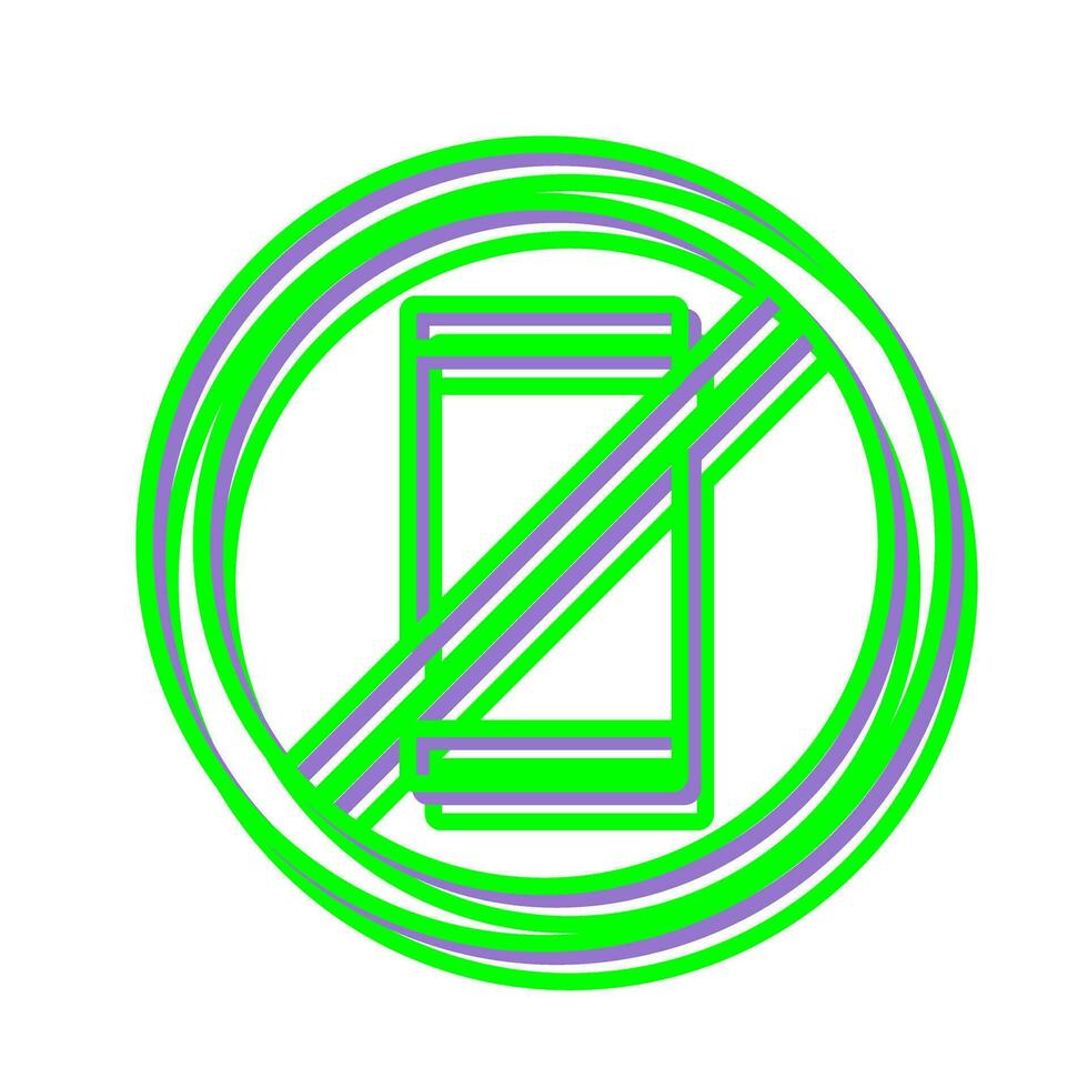 No Cell Phones Vector Icon
