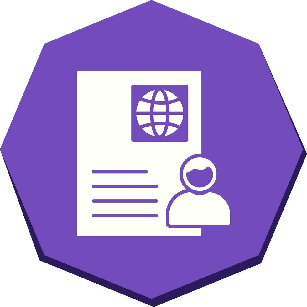 Global Profile Vector Icon