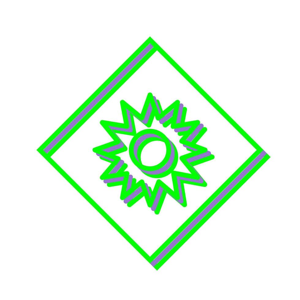 Optical Radiation Vector Icon