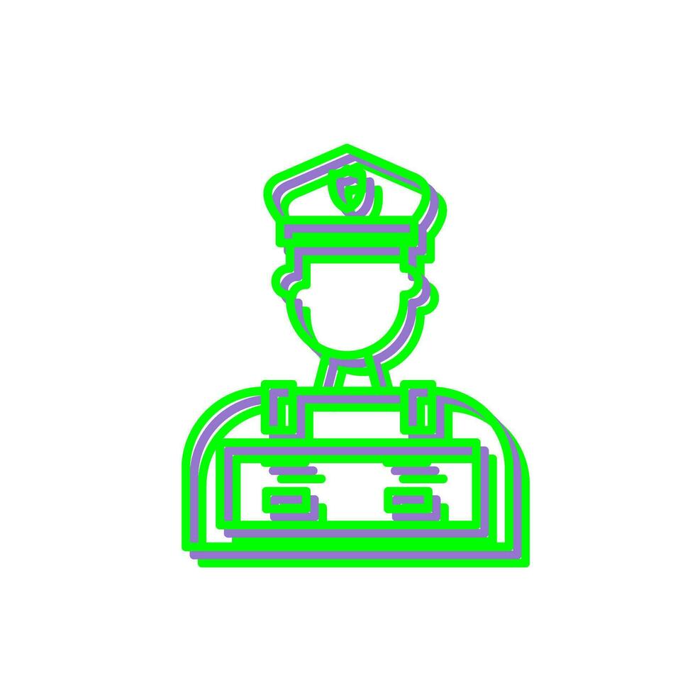 Police Man Vector Icon