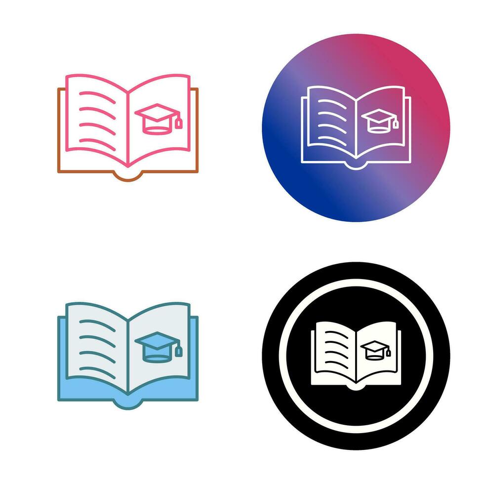 icono de vector de libro abierto