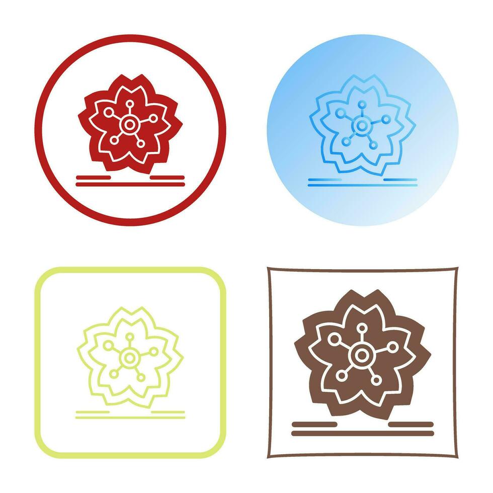 Cherry Blossom Vector Icon