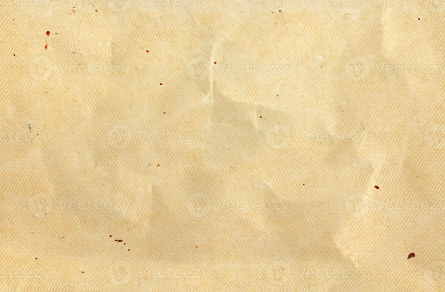Photo view of crinkled paper texture background