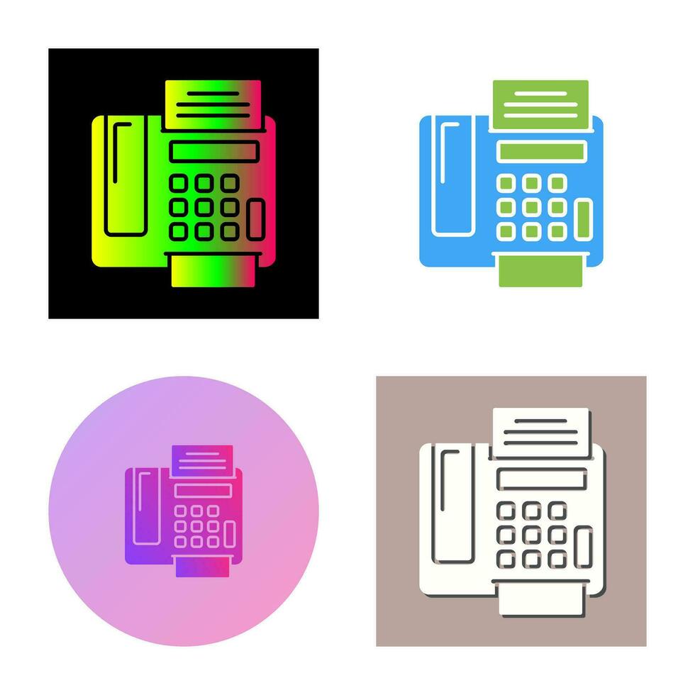 fax Machine Vector Icon