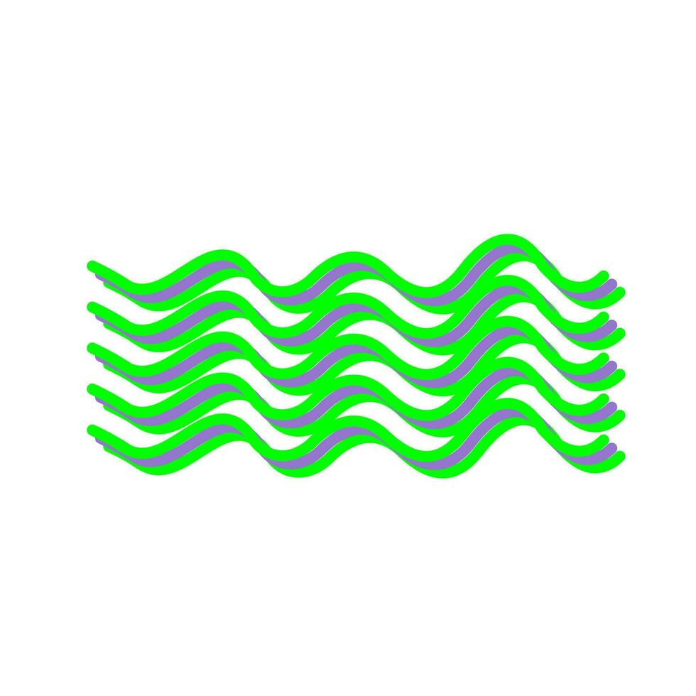 Magnetic Waves Vector Icon