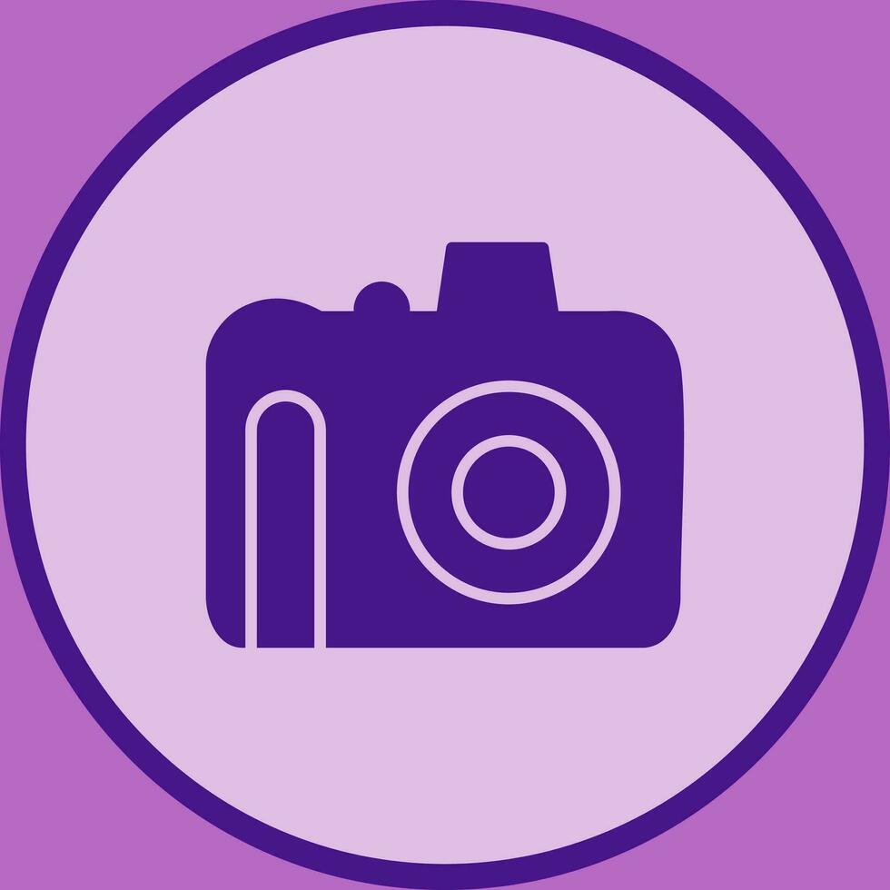 Unique DSLR Camera Vector Icon