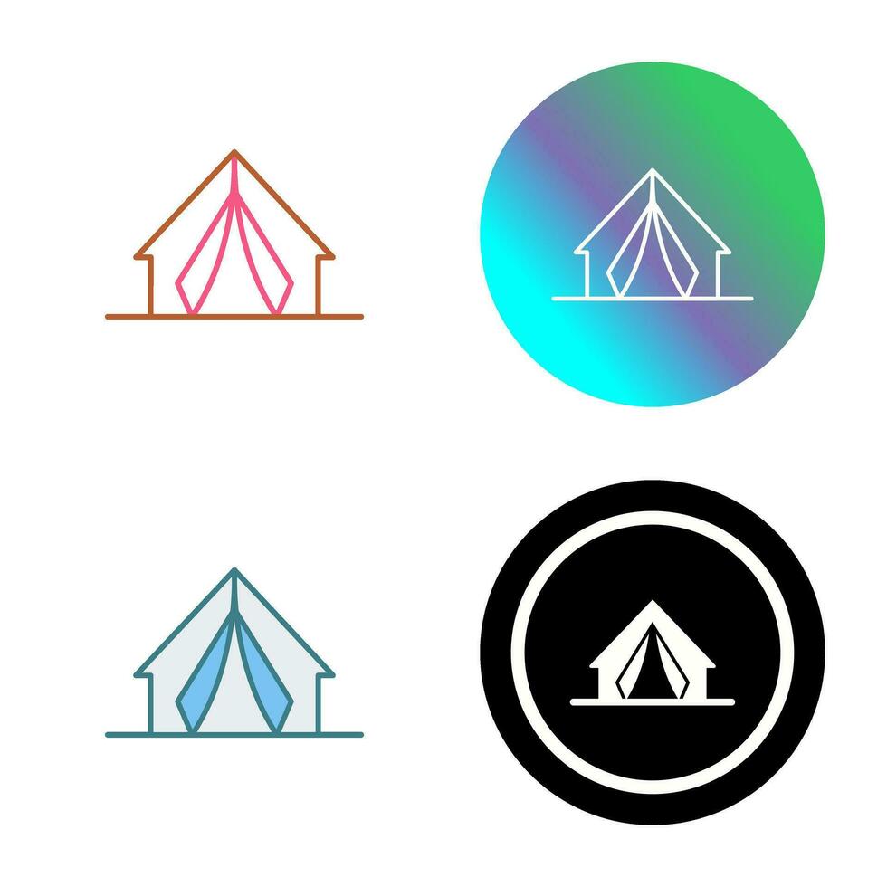 icono de vector de campamento