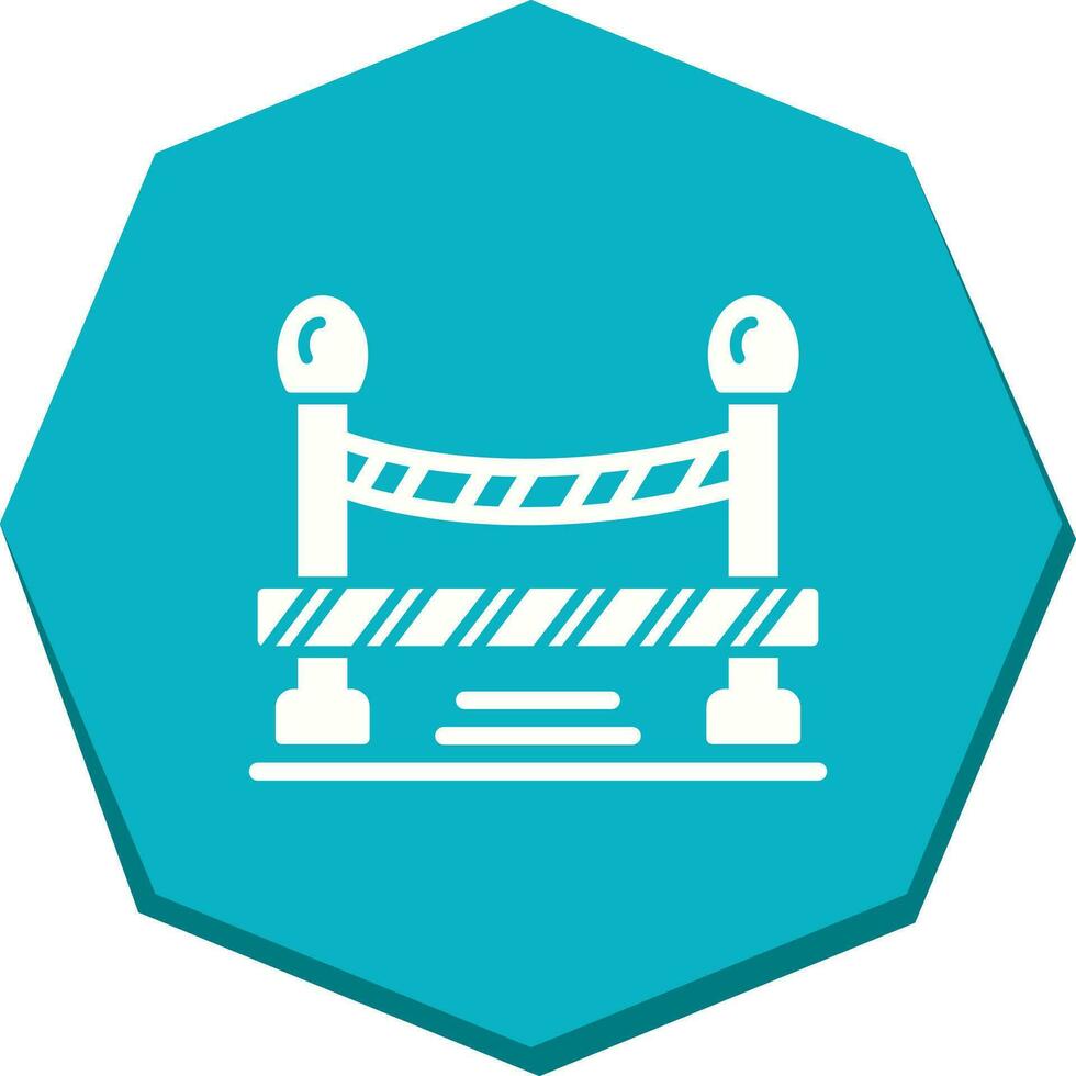 Do Not Cross Line Vector Icon