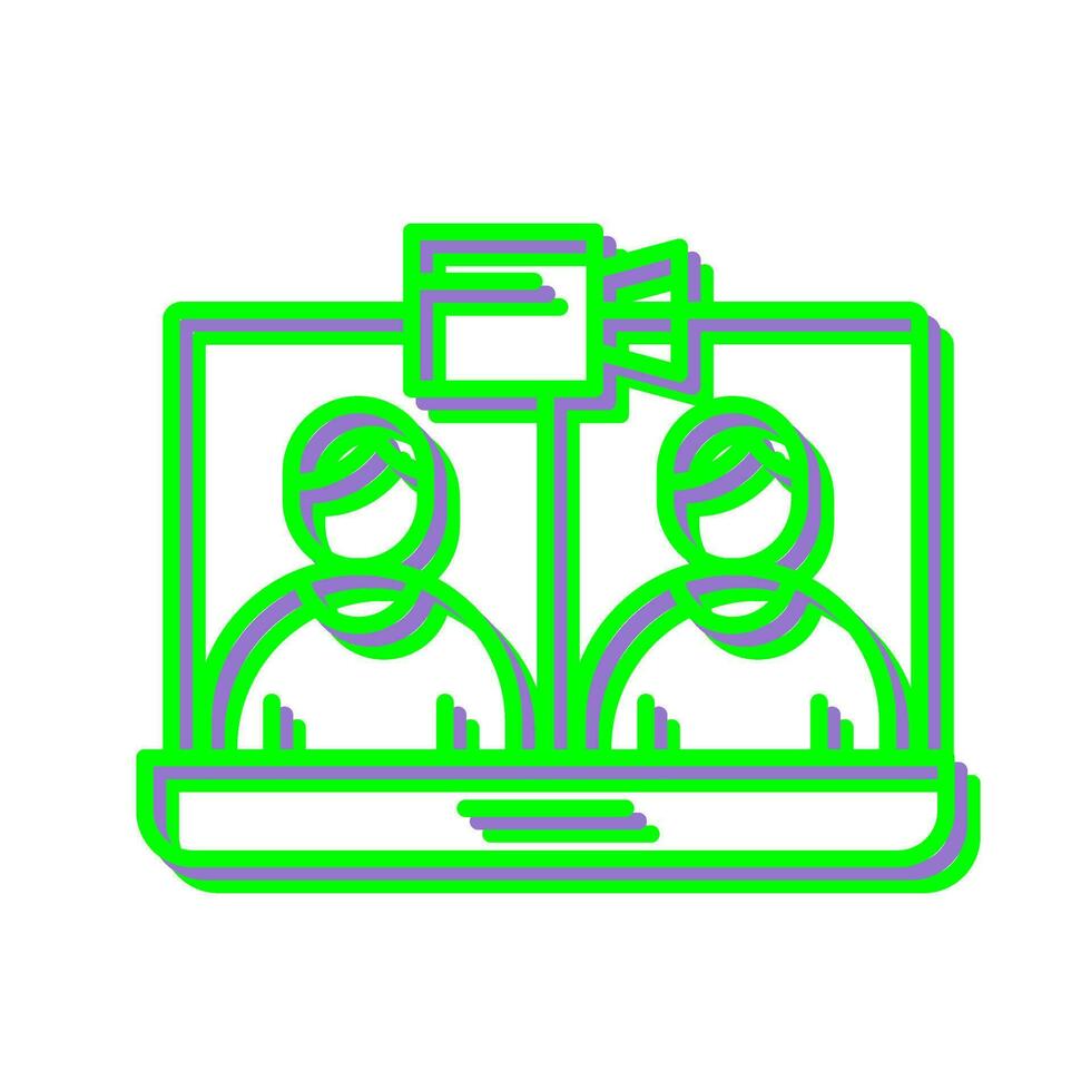 Video Conference Vector Icon