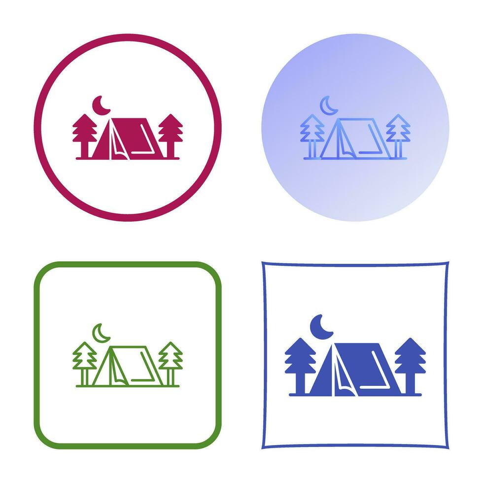 Tent Vector Icon