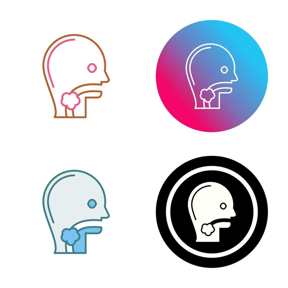 Throat Cancer Vector Icon
