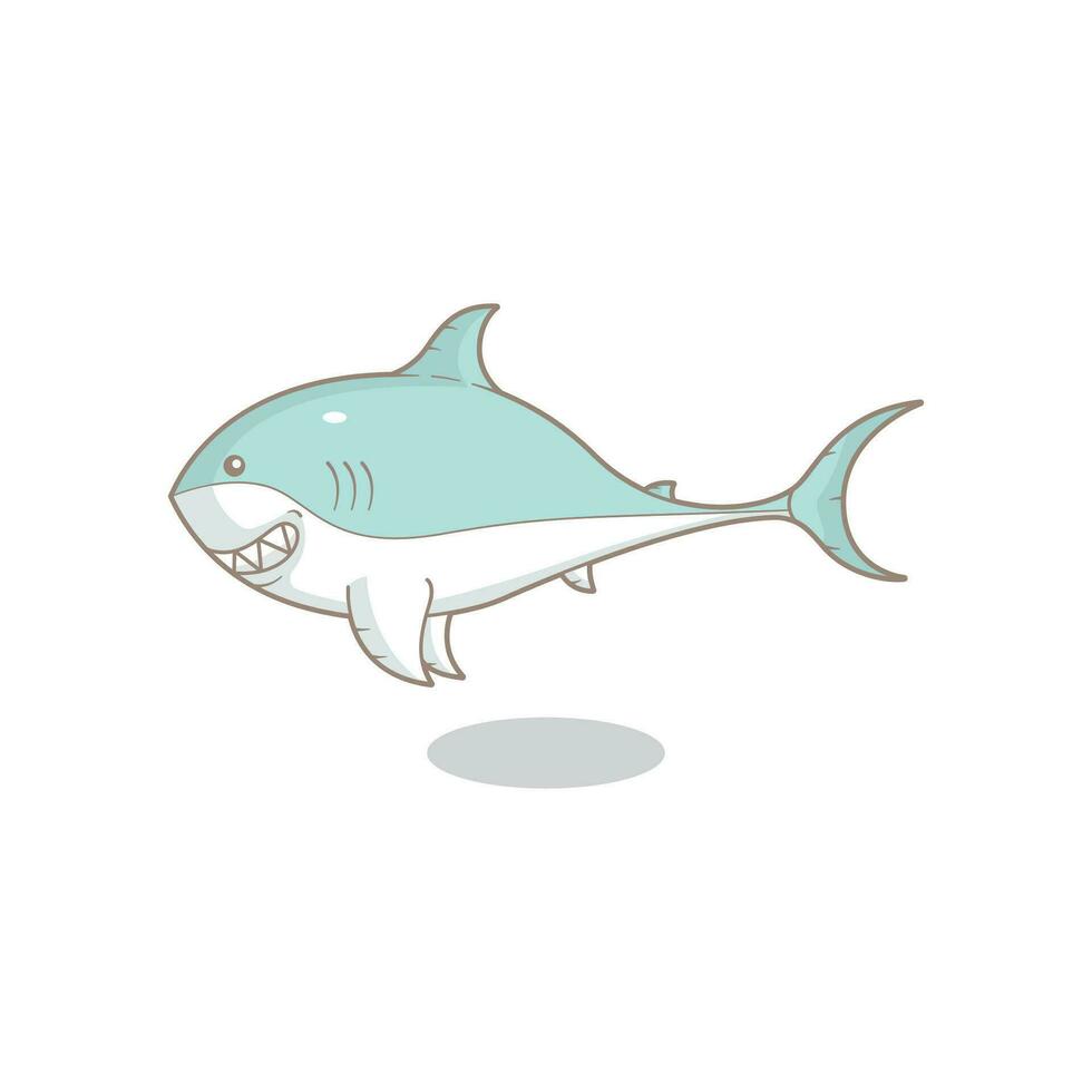 sharks in the ocean are strong 03 vector