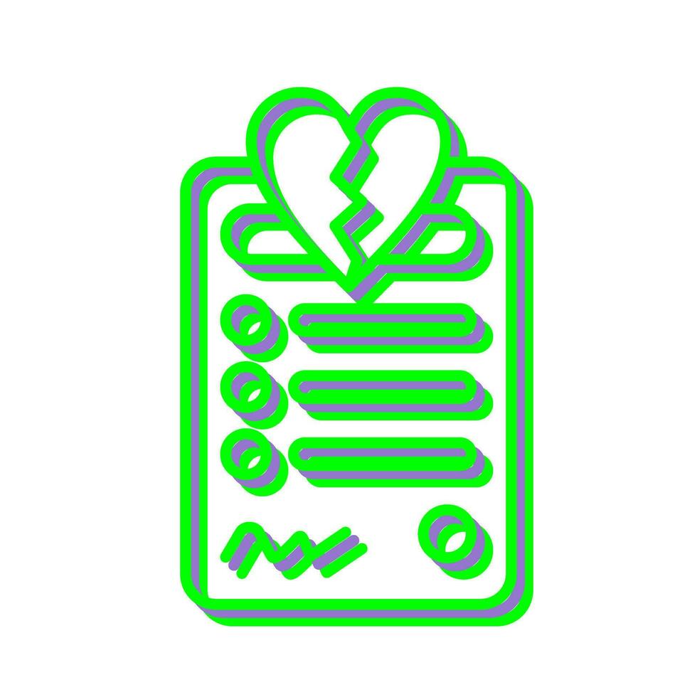 Divorce Vector Icon